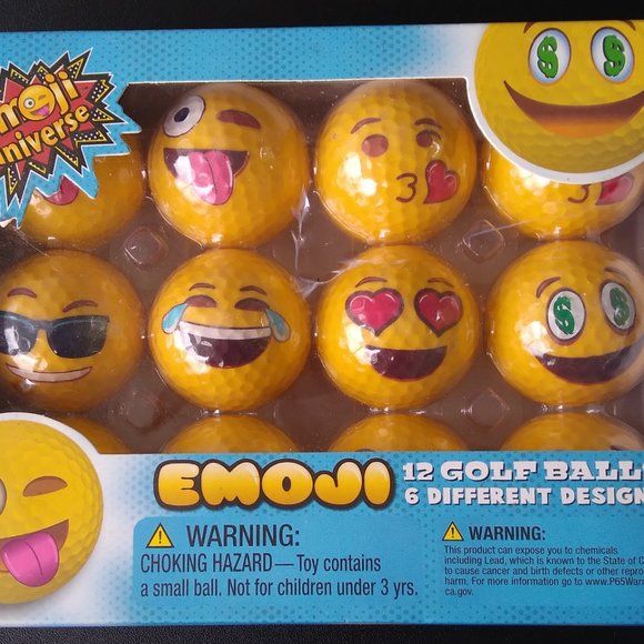 Emoji golf balls pack of 12 - see full description - Picture 3 of 13